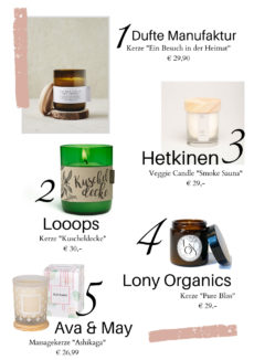 Natürliche Duftkerzen